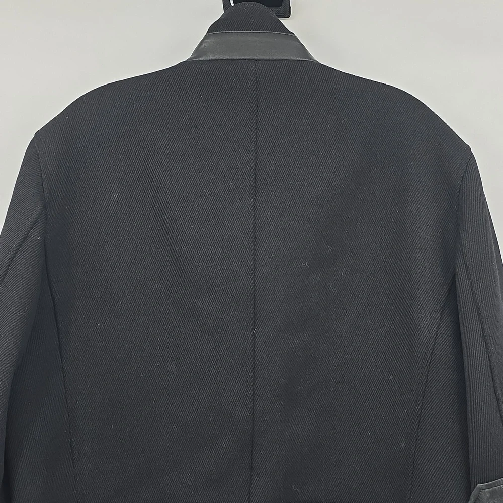 Cole Haan Black Military Field Jacket Peacoat Men's Size M